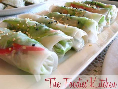 Crab Spring Rolls, Summer Rolls Recipe, Summer Roll, Veggie Spring Rolls, Crab Rolls, Daniel Plan, Vietnamese Spring Rolls, Fresh Spring Rolls, Spring Roll Recipe