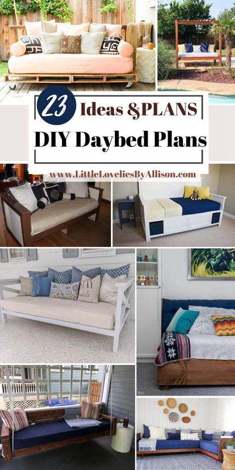 Build A Daybed Diy, How To Build A Daybed Frame, How To Build A Daybed, Daybed Frame Ideas, Diy Daybed Frame How To Build, Diy Twin Bed Couch Ideas, Twin Bed Couch Diy Living Rooms, Twin Xl Daybed Frame Diy, Diy Daybed Easy