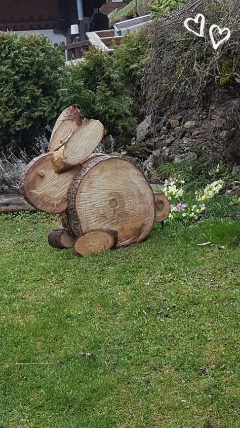 Rabbit Patterns, Wood Pallet Crafts, Wood Cookie, Wood Log Crafts, Tre Kunst, Easter Wood Crafts, Wood Slice Crafts, Farmhouse Ideas, Pallet Crafts