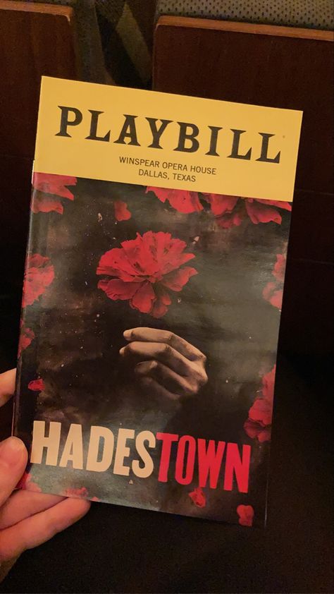 Hadestown Musical Playbill Hadestown Persephone, Hades And Persephone, Broadway Musical, Greek Myths, Broadway Musicals, Greek Goddess, Greek Gods, Dallas, Broadway