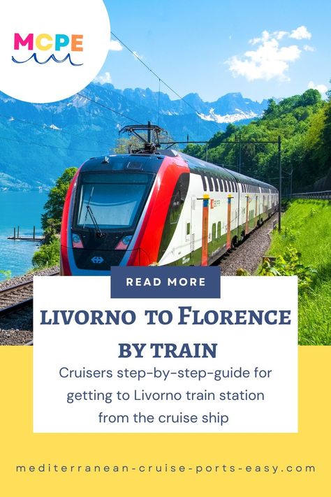 Step-by-step instructions on how to travel from Livorno to Florence by train, getting to Florence Italy train station, train to Florence travel tips and Florence Italy guide Italy By Train, Italy Guide, Livorno Italy, Florence Italy Travel, Florence Travel, Firenze Italy, Bus Tickets, Mediterranean Cruise, Cruise Port