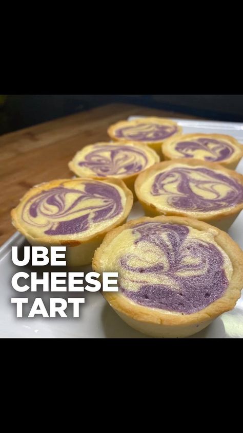 Home Foodie on Instagram: “It’s the TART of something amazing! Follow this #Madalicious recipe and satisfy your cravings.   UBE CHEESE TART  Ingredients: Tart Shells…” Ube Tarts Recipe, Ube Tart, Basic Cupcake Recipe, Filipino Bread, Ube Halaya, Ube Recipes, Cake Recepies, Tarts Recipe, Filipino Foods