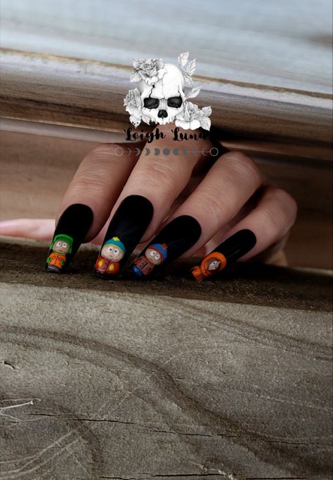 South Park Acrylic Nails, South Park Nails, South Park, Album Covers, Acrylic Nails, Nail Art, Nails, Quick Saves, Art