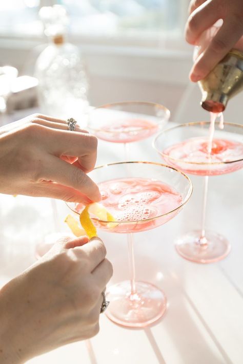 Aviator Cocktail Recipe, Mixology Party, Mixology 101, Cocktails To Try, Awesome Bachelorette Party, Pink Cocktails, Spring Cocktails, May Designs, Bachelorette Party Themes