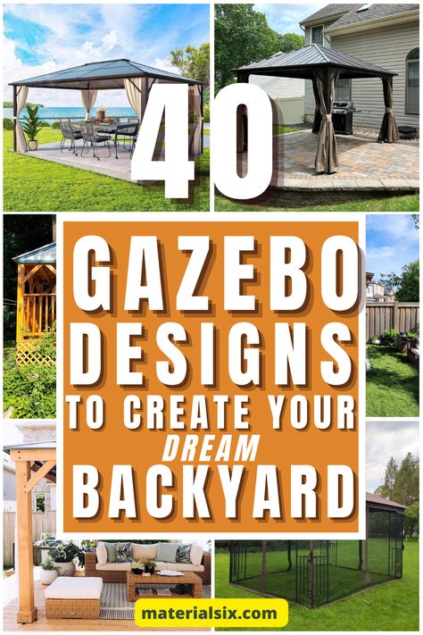 Discover the magic of backyard gazebo ideas that can turn any space into an outdoor sanctuary. Curious? Click now to read more! Gazebo Designs Outdoor, Metal Gazebo Ideas Backyard Outdoor, Backyard Gazebo Decorating Ideas, Gazebos Ideas Backyard, Outdoor Gazebo Ideas Decor, Outdoor Gazebo Ideas Backyards, Patio Gazebo Ideas, Diy Gazebo Ideas Cheap, Backyard Gazebo Ideas