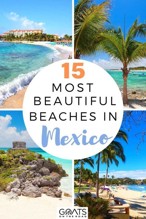 Are you making list of best beaches in Mexico for your itinerary? These Mexico beaches stand out from the rest, here are 15 most beautiful beaches in Mexico you must-see and relax with their natural beauty! | #vacation #bucketlist #travel Birthday Vacay, Mexico Vacation Destinations, Beaches In Mexico, Best Beaches In Mexico, Mexico Itinerary, Mexico Beaches, Cancun Trip, Mexican Beaches, Explore Mexico