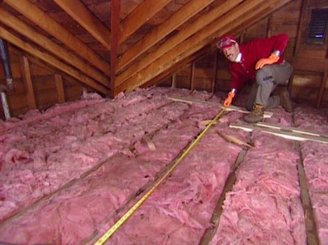 fiberglass insulation Attic Library, Installing Insulation, Attic Staircase, Loft Insulation, Attic Loft, Attic Insulation, Attic Flooring, Fiberglass Insulation, Small Attic