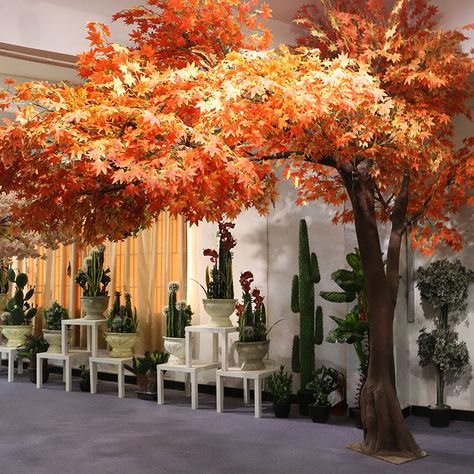 Make Fiberglass Indoor Outdoor Decor Big High Simulation Fake Autumn Red Trees Japan Artificial Maple Tree - Buy Artificial Maple Tree,Artificial Autumn Tree Artificial Maple Tree Plastic Artificial Maple Tree For Sale Indoor,Maple Tree For Sale Product on Alibaba.com Fall Artificial Trees, Artificial Trees Indoor Decor, Fake Indoor Trees, Ambience Decor, Artificial Indoor Trees, Sunflower Tree, Japan Decor, Tree Restaurant, Red Trees