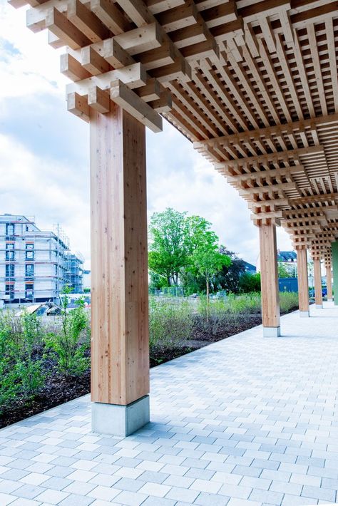 Wooden Architecture Model, Japanese Timber Architecture, Chinese Structure, Kyoto Architecture, Column Structure, Wooden Columns, Wooden Facade, Timber Architecture, Bamboo Structure