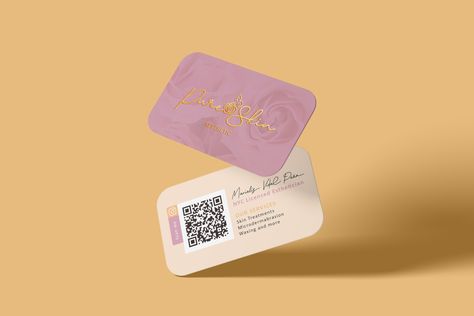 Business cards design with fun colors for a spa Esthetician Supplies, Spa Marketing, Business Cards Design, Moms Crafts, Business Card Branding, Cards Design, Skin Care Brands, Visiting Cards, Cosmetics Brands