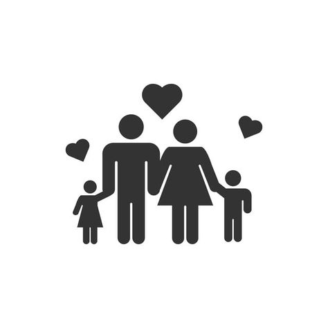 Family Logo Instagram, Family Group Icon Whatsapp Dp, Family Icon Instagram Highlight, Family Vector Illustration, Family Clip Art, Instagram Cutout, Family Template, Icons Template, Family Icon