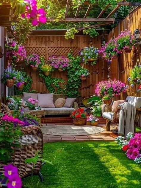 Backyard Nook, Fence Border Landscaping, Backyard Privacy Ideas, Border Landscaping, Summerhouse Ideas, Privacy Fence Ideas, Fence Border, Design Fence, Spiritual Garden