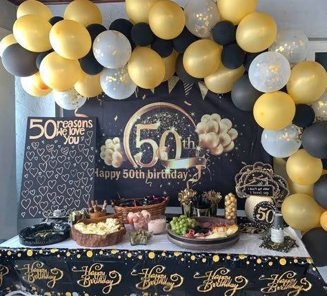 50th birthday party | 50th birthday party decorations, 40th birthday party food, 50th birthday decorations 60th Bday Party Ideas Decorations, 50th Birthday Party Food, Party Decorations 50th Birthday, Birthday Party Foods, Birthday Decorations 50th, Decorations 50th Birthday, 50th Birthday Table Decorations, 60th Birthday Party Themes, 40th Birthday Party Food