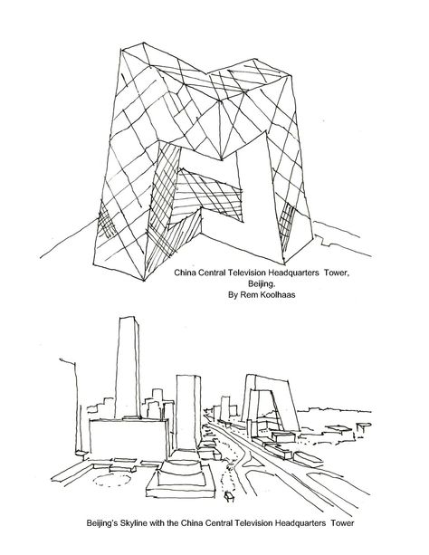 Rem Koolhaas Architecture, Headquarters Architecture, Cctv Headquarters, Oma Architecture, Layered Architecture, Architecture Pattern, Tv Built In, Architectural Association, China Architecture