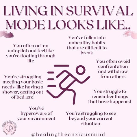 Survival Mode Signs, Coming Out Of Survival Mode, Living In Survival Mode Quotes, How To Get Out Of Survival Mode, Survival Mode Quotes, Surviving Quotes, Healing Questions, No Support System, Living In Survival Mode