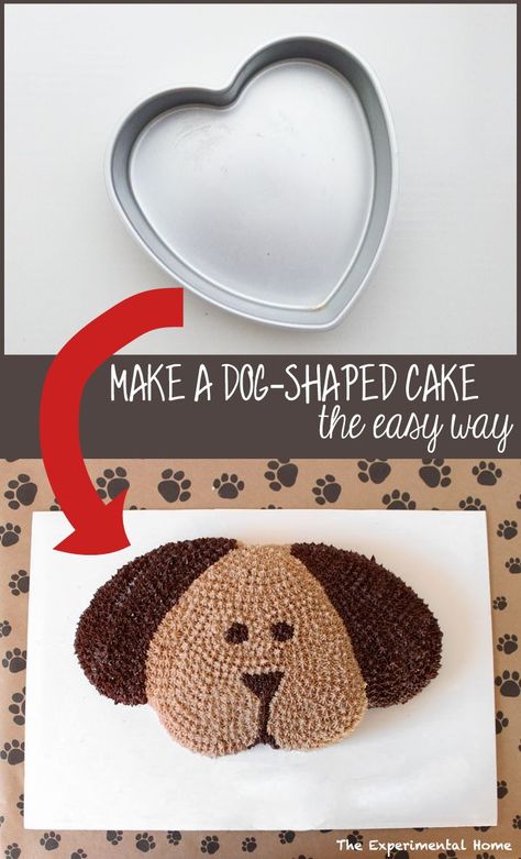 Dog Shaped Cake, Dogs Cake, Puppy Birthday Parties, Puppy Cake, Dog Birthday Cake, Shaped Cake, Dog Cakes, Cake Shapes, Puppy Birthday