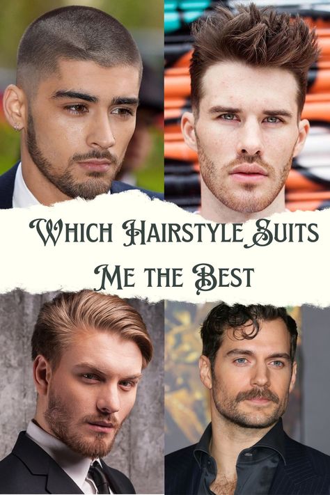 Which Hairstyle Suits Me the Best: Know Our 24 Options - Top Beauty Magazines Which Hairstyle Suits Me, Type Of Face, Hair Stules, Pompadour Style, Haircut For Square Face, Popular Mens Hairstyles, Face Structure, Traditional Hairstyle, Quiff Hairstyles