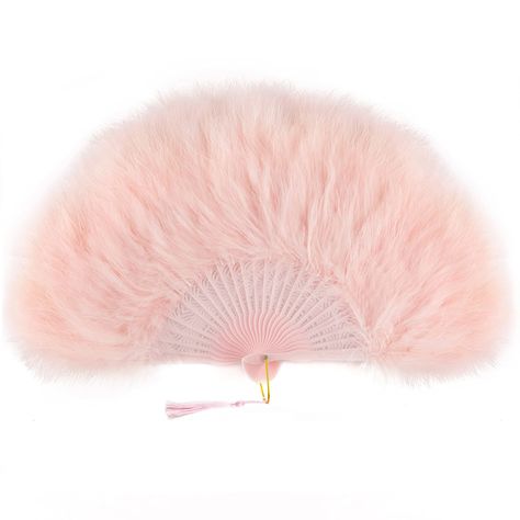 PRICES MAY VARY. Material: Gorgeous marabou feathers hollow carved plastic staves metal U ring and hanging tassel Unfolded size: Length 20"/52cm * Width 11"/28cm; Closed size: Length 20"/52cm * Width 2.8-8"/7-20cm. Feature: Eye-catching voluminous and splendid feathers add the finishing touch to your vintage assemble or room decoration! Occasion: Great for dancing party, tea party, 1920s Gatsby themed party, room decoration, Burlesque decor, photography, etc. Hygiene: Our hand-selected feather f Burlesque Decor, Flapper Outfit, Flapper Accessories, Gatsby Themed Party, Dancing Party, Folding Hand Fan, Tea Party Wedding, Feather Fan, Gatsby Party