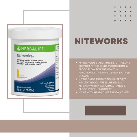 Herbalife Niteworks Benefits, Herbalife Supplements, Niteworks Herbalife, Herbalife Benefits, Herbalife Flavors, Herbalife Nutrition Facts, Take Care Of Your Heart, Herbalife Motivation, Herbalife Products