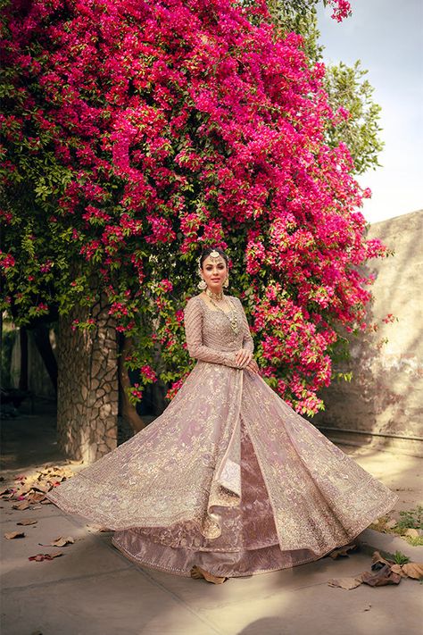 Jashn e Bahara – Farah And Fatima Jashn E Bahara, Shades Of Pastel Pink, Shades Of Pastel, Brand Concept, Organza Fabric, Floral Motifs, Formal Wedding, Stylish Dresses, Pastel Pink