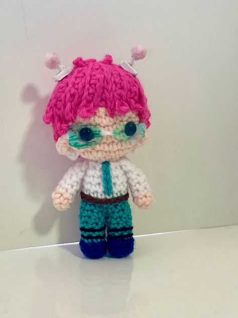 Saiki K Plushies, Anime Character Crochet, Tbhk Crochet, Hxh Crochet, Jjba Crochet, Saiki K Crochet, Anime Crochet Ideas, Mha Crochet, Saiki K Aesthetic