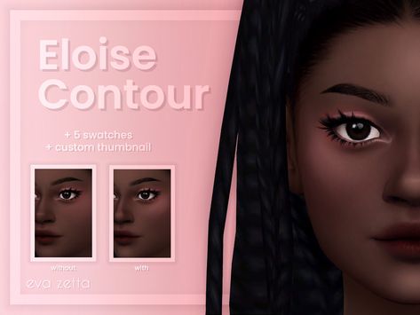 Ts4 Contour, Defined Cheekbones, Ts4 Makeup, Cc Makeup, Makeup Cc, Skin Details, Base Makeup, Sims 4 Cas, Sims 4 Game