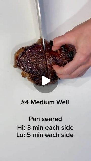 Steak Videos on Instagram: "Which one is your favorite?🤔 Rare, Medium Rare, Medium, Medium Well or Well Done ?🥩🌡️ . 📷Via: @shushan.mirzoyan.insta" Medium Well Steak, Well Done Steak, Steak Videos, Medium Rare Steak, Rare Steak, Medium Well, Medium Rare, Pan Seared, Which One Are You