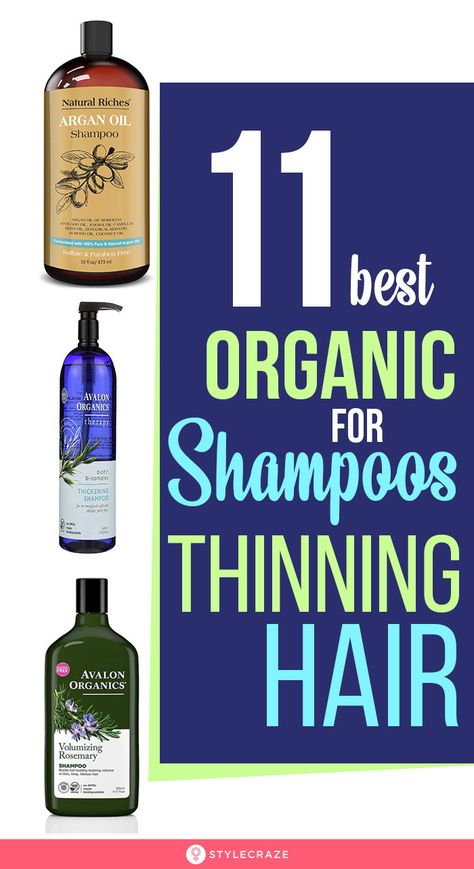 11 Best Organic Shampoos For Thinning Hair: Organic shampoos not only clean your scalp and hair but also improve hair health. In this article, we have listed the best organic shampoos for thinning hair. Check them out! #Hair #HairCare #Shampoo #OrganicShampoo Shampoos For Thinning Hair, Best Hair Shampoo, Shampoo And Conditioner For Thinning Hair, Best Shampoo For Thinning Hair, Best Shampoos For Thinning Hair, Moisturizing Shampoo For Fine Hair, Best Shampoo For Hair Growth Top 10, Best Shampoo For Hair Growth, Best Organic Shampoo