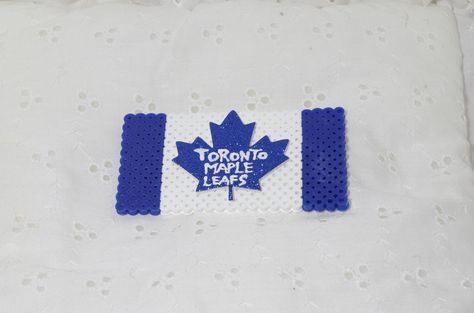 Toronto Maple Leaf flag Perler bead magnet Toronto Maple Leafs Logo, Maple Leaf Flag, Toronto Maple, Toronto Maple Leafs, Maple Leafs, Perler Bead, Craft Activities For Kids, Sports Gifts, Plastic Canvas