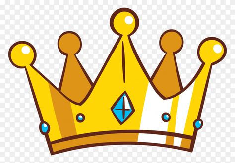 Crown Clipart, Gold Crown, Hand Drawn, Crown, Gold