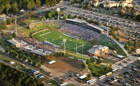 Paulson Stadium College Memories, Georgia Southern Eagles, Stadium Architecture, Southern University, Go Eagles, Georgia Southern University, Southern Pride, Georgia Southern, Go Big Blue