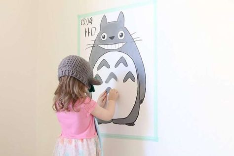 Totoro Bday Party, Studio Ghibli Party Games, Totoro Birthday Party, Ghibli Birthday, Totoro Birthday, Totoro Nursery, Totoro Diy, Studio Ghibli Party, Totoro Party