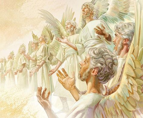 Angels Singing Actual Footage | The Angel's Medium Angels Bible, Angels Singing, Nephilim Giants, Heaven Painting, Bible Questions, Why Jesus, Bible Illustrations, Angel Warrior, Bible Characters