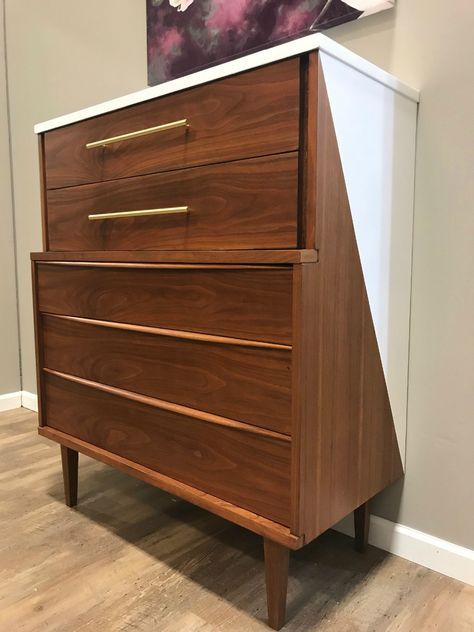 Dipped Dresser, Dipped Furniture, Modern Wood Furniture, Dresser Refinish, Mcm Furniture, Dressers Makeover, General Finishes, Nursery Room Inspiration, Diy Furniture Renovation