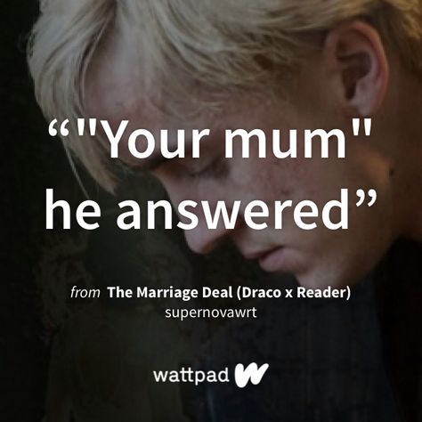 I'm reading "The Marriage Deal (Draco x Reader)" on #Wattpad #fanfiction. Draco X Reader Wattpad, Draco Imagines Cute, Tom Felton Imagines, Draco Malfoy Wattpad, Draco X Reader, Draco Malfoy X Reader, Draco Malfoy Headcanon, Harry Potter Wattpad, Draco Malfoy Fanfiction