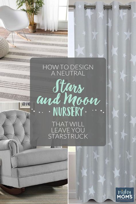 Gray Moon And Stars Nursery, Stars Nursery Theme, Moon Themed Nursery, Stars And Moon Nursery, Floral Wallpaper Vintage, Twin Nursery, Stars Nursery, Dreamy Nursery, Vintage Wallpapers