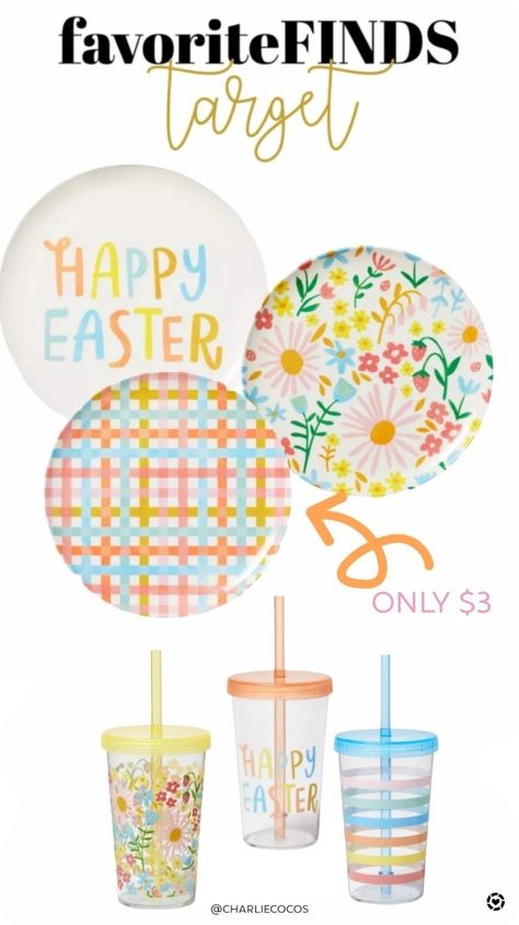 new target Easter decor Easter plates Easter cups kids Easter Easter basket gifts plates spring decor Follow me in the @LTK shopping app to shop this post and get my exclusive app-only-content! #liketkit #LTKhome #LTKkids @shop.ltk https://liketk.it/41TYm Easter Dinner Plates, Target Easter, Easter Basket Gifts, Easter Cups, Basket Gifts, Easter Plates, Melamine Dinner Plates, Easter Gift Baskets, Easter Dinner