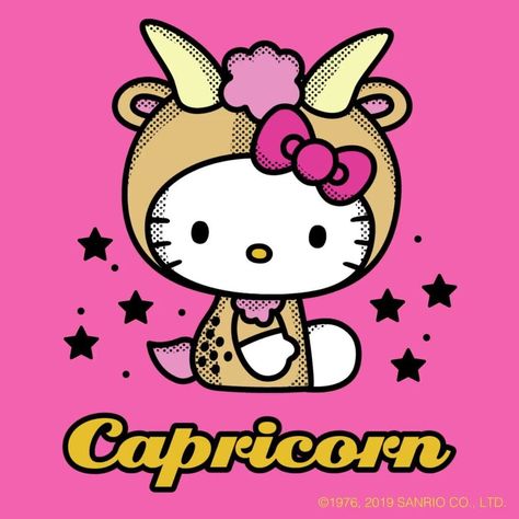 9,609 Likes, 333 Comments - Hello Kitty (@hellokitty) on Instagram: “It's #Capricorn Season! ♑Tag your ambitious Capricorn BFF 💕Link in bio to shop this design on a tee!” Hello Kitty Vans, Capricorn Season, Sublimacion Ideas, Zodiac Characters, Cute Bunny Pictures, Iphone Lockscreen Wallpaper, Hello Kitty Drawing, Bunny Pictures, Hello Kitty Pictures