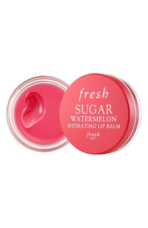 Fresh® Sugar Hydrating Lip Balm available at #Nordstrom Fresh Lip Balm, Watermelon Lip Balm, Textured Coat, Hydrating Lip Balm, Rollerball Perfume, Apricot Kernel Oil, Makeup Gift, Diy Kits Gift, Dry Lips