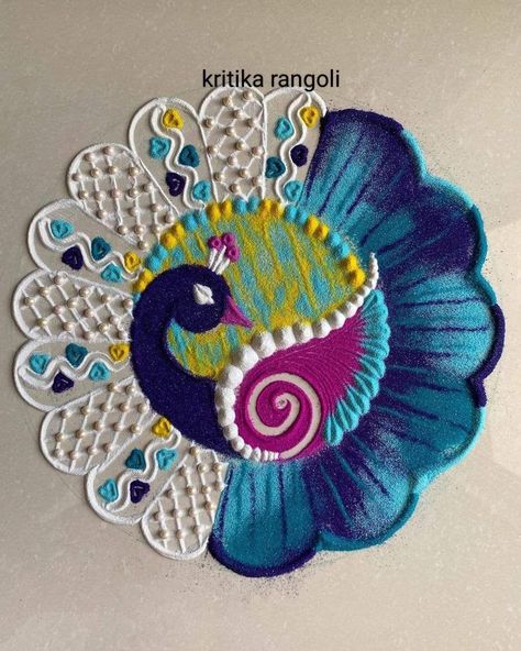 Beautiful Rangoli Designs Latest, Cousins Funny, Bappa Decoration, Diwali Special Rangoli Design, 3d Rangoli, Simple Flower Rangoli, Diwali Ideas, Pongal Kolam, Easy Rangoli Designs Videos