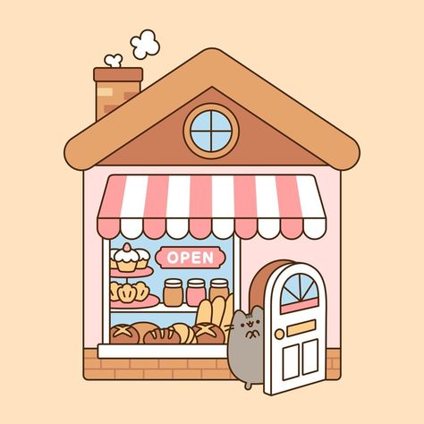 Uni Moodboard, Bakery Instagram, Pusheen Love, Cottagecore Animal Crossing, Cutest Cats Ever, Pop Cat, Cute Bakery, Pusheen Cute, Pusheen Cat