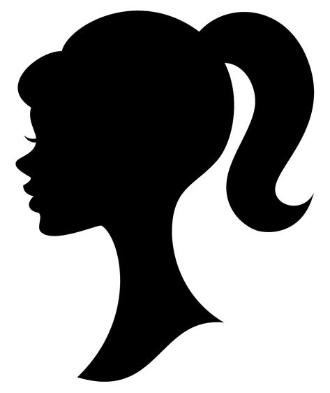 Barbie Silhouette Svg Cut File. Cricut Explore. Scal. By Svgpalace 68D Barbie Png, Barbie Head, Barbie Silhouette, Barbie Birthday Cake, Silhouette Logo, Vintage Clipart, Head Silhouette, Barbie Logo, Png Logo