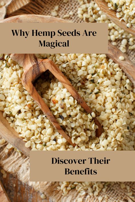 Hemp seeds are more than just a trend—they're magical for your health! Learn about their amazing benefits today. #HempSeeds #Superfoods #HealthBenefits #Wellness #NaturalLiving Benefits Of Hemp Seeds, Hemp Hearts Benefits, Hemp Seeds Benefits, Hemp Benefits, Hemp Seed Benefits, Hemp Seed Recipes, Hemp Seed Milk, Seed Benefits, Seeds Benefits