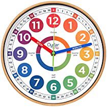 Classroom Clock, Teaching Clock, Learning Clock, Kids Wall Clock, Learn To Tell Time, Bedroom Wall Clock, Teaching Time, Teaching Supplies, Clock For Kids