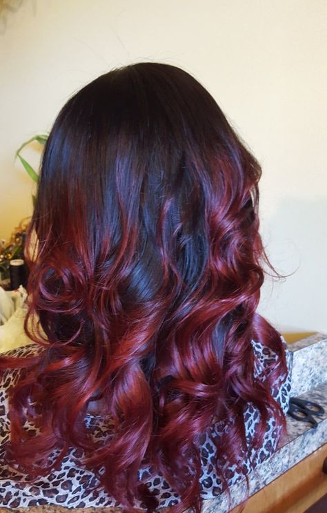 Winter Hair Color - The awesome choice of Smart Consumers - find everything you need and get them today. Click to Visit! Red Hair With Blonde Highlights, Purple Ombre Hair, Red Blonde Hair, Hair Unit, Bright Red Hair, Burgundy Hair, Winter Hair Color, Remy Human Hair Extensions, Brown Ombre