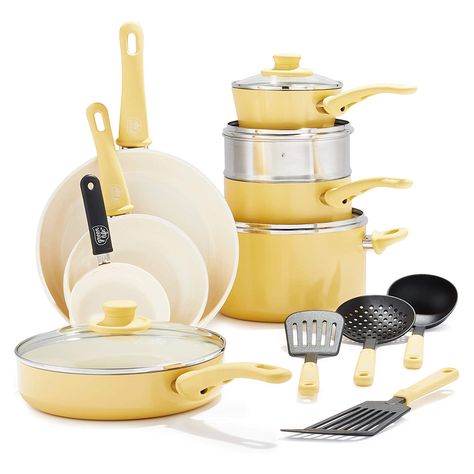 Lodge, Le Creuset, Calphalon, and More Cookware Brands Are on Sale at Amazon Today Ceramic Nonstick Cookware, Ceramic Cookware Set, Kitchen Cookware Sets, Nonstick Cookware Sets, Induction Cookware, Cookware Set Stainless Steel, Ceramic Cookware, Copper Cookware, Frying Pans