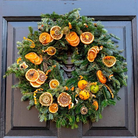 Williamsburg Christmas Wreath, Wreath Decorating Contest, Charleston Christmas, Christmas Wreath Designs, Williamsburg Christmas, Cedar Wreath, Fruit Wreath, Floral Door Wreaths, Lotus Pods