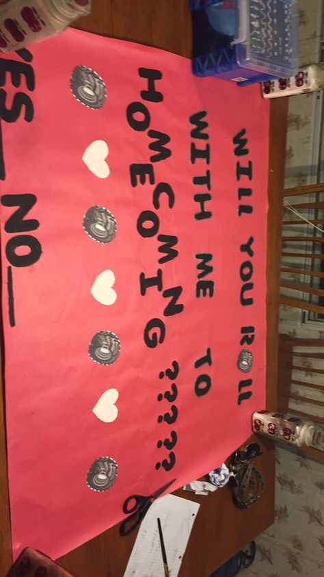 Homecoming proposal!!! Trucks Truck Promposal, Girlfriend Proposal Ideas, Girlfriend Proposal, Tito Jackson, Dance Proposal, Creative Proposals, Matric Dance, Ask Out, Truck Theme