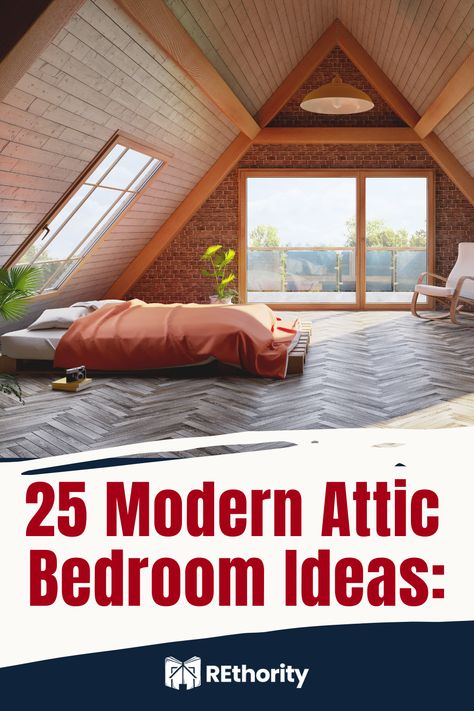 Elevate your space with enchanting attic bedroom ideas! Explore designs that turn your overhead haven into a stylish retreat. From cozy nooks to smart storage, discover the perfect inspiration for your attic transformation. Modern Attic Bedroom, Small Attic Bedroom Ideas, Attic Transformation, Modern Attic, Attic Bedroom Ideas, Attic Bed, House Makeovers, Cozy Nooks, Small Attic