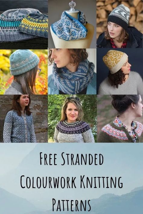 Free Stranded Colourwork Knitting Patterns - Kiku Corner Colourwork Knitting Patterns Free, Colourwork Knitting, Stranded Knitting Patterns, Colorwork Knitting Patterns, Rabbit Knitting Pattern, Stranded Knitting, Knitting Patterns Free Hats, Colorwork Knitting, Knitting Patterns Free Cardigans